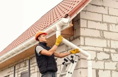 Pose et remplacement de gouttières au Cannet